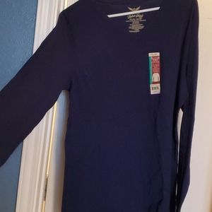 Long sleeve casual v-neck